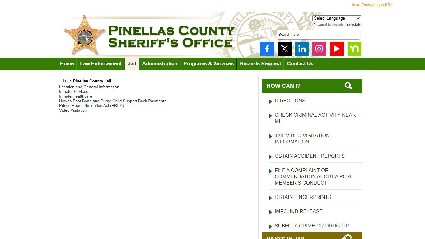 Pinellas County Jail