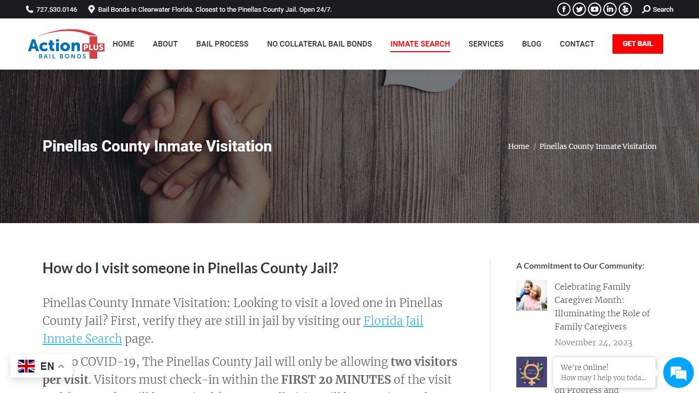 Pinellas County Inmate Visitation - Action Plus Bail Bonds